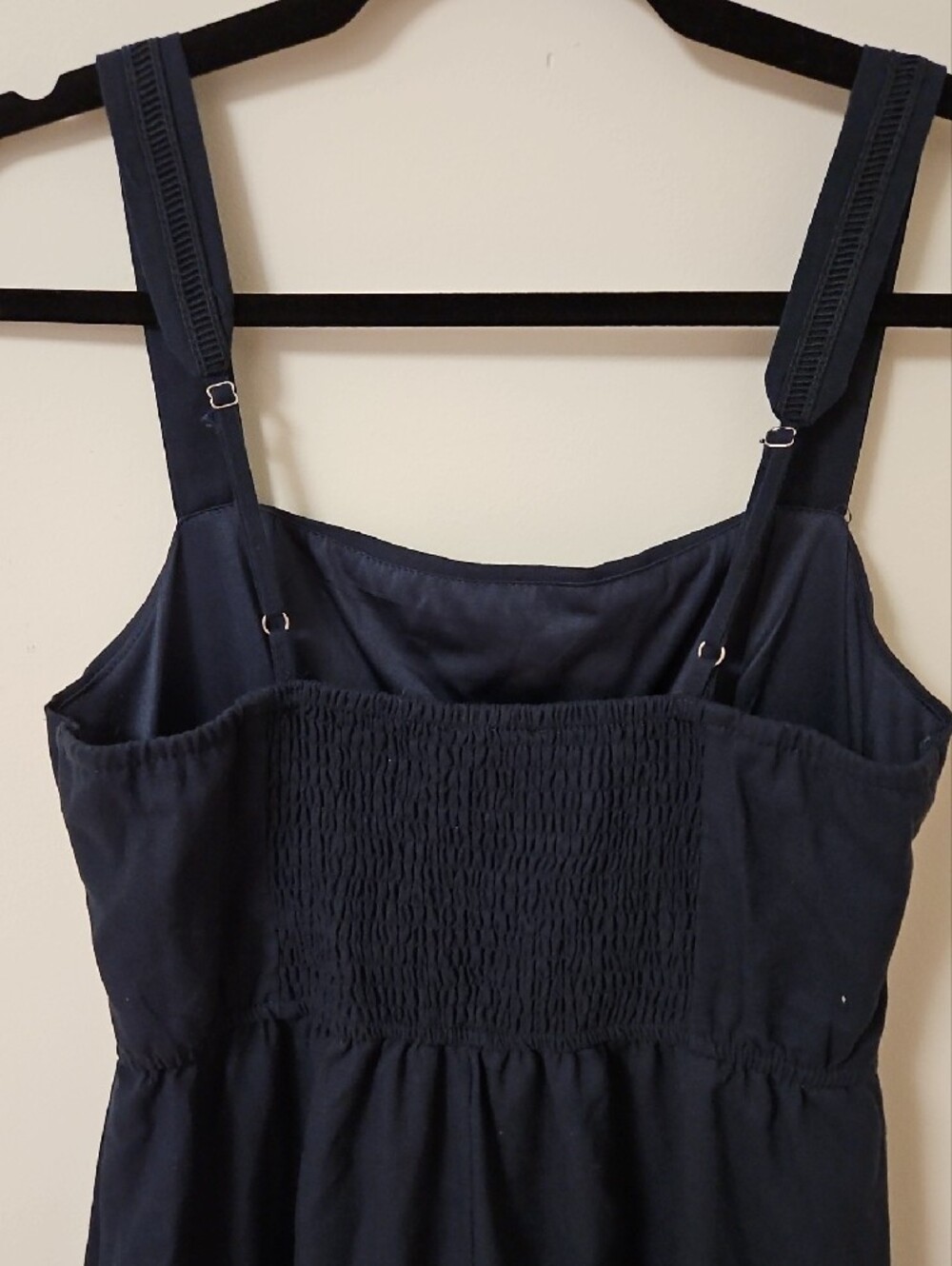 Workshop Republic Clothing Navy Blue Sleeveless Maxi Dress with Square Neck - Picture 3 of 5